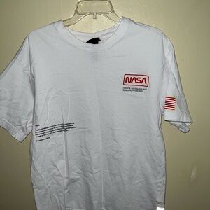H&M White NASA Graphic Tee